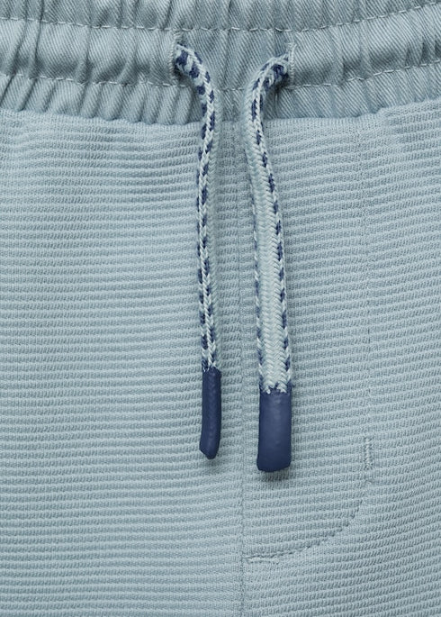 Elastic waist Bermuda shorts
